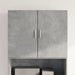 Dulap de perete, gri beton, 80x42,5x64 cm, lemn prelucrat - WALTI WALTI