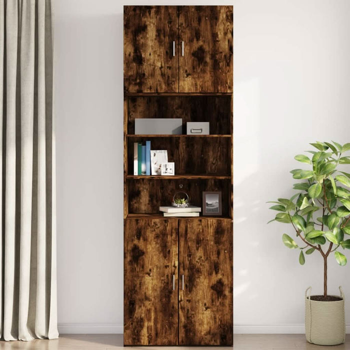 Dulap de perete, stejar fumuriu, 80x42,5x64 cm, lemn compozit - WALTI WALTI