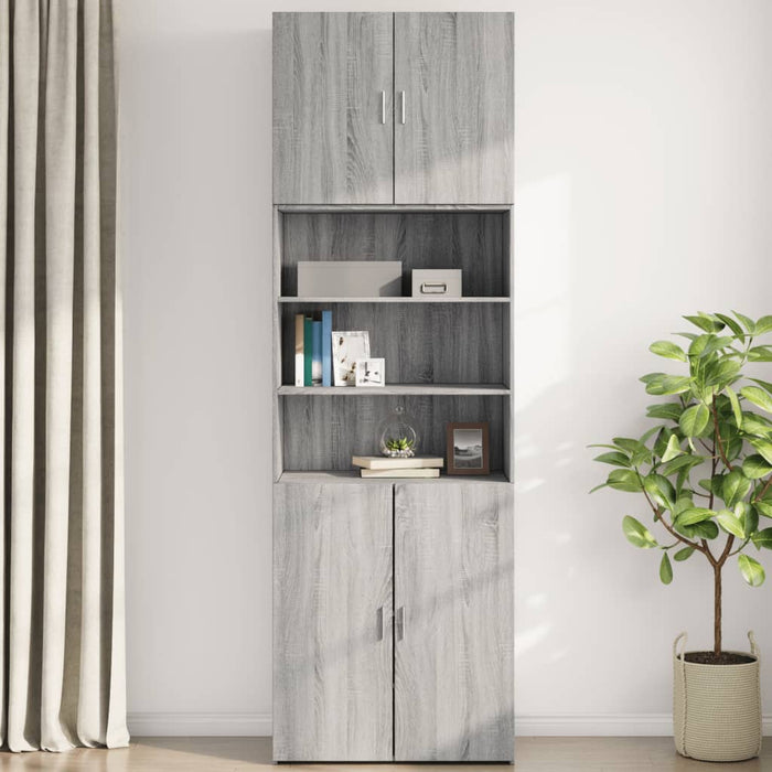 Dulap de perete, gri sonoma, 80x42,5x64 cm, lemn compozit - WALTI WALTI