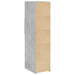 Dulap înalt, gri beton, 30x42,5x124 cm, lemn prelucrat - WALTI WALTI