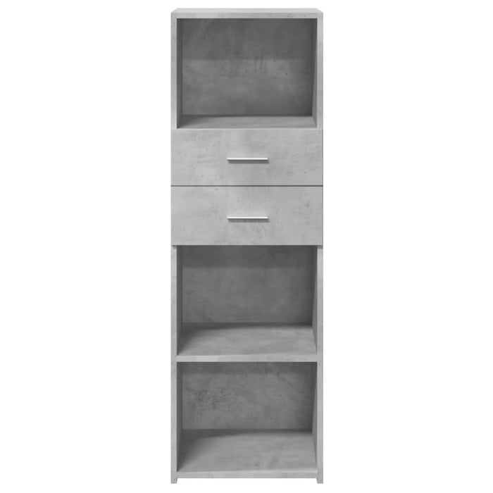Dulap înalt, gri beton, 40x42,5x124 cm, lemn prelucrat - WALTI WALTI