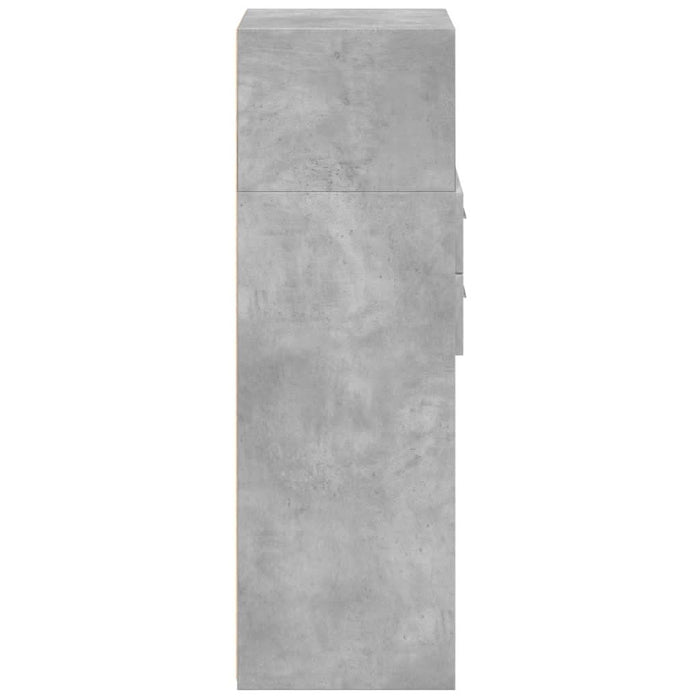 Dulap înalt, gri beton, 40x42,5x124 cm, lemn prelucrat - WALTI WALTI
