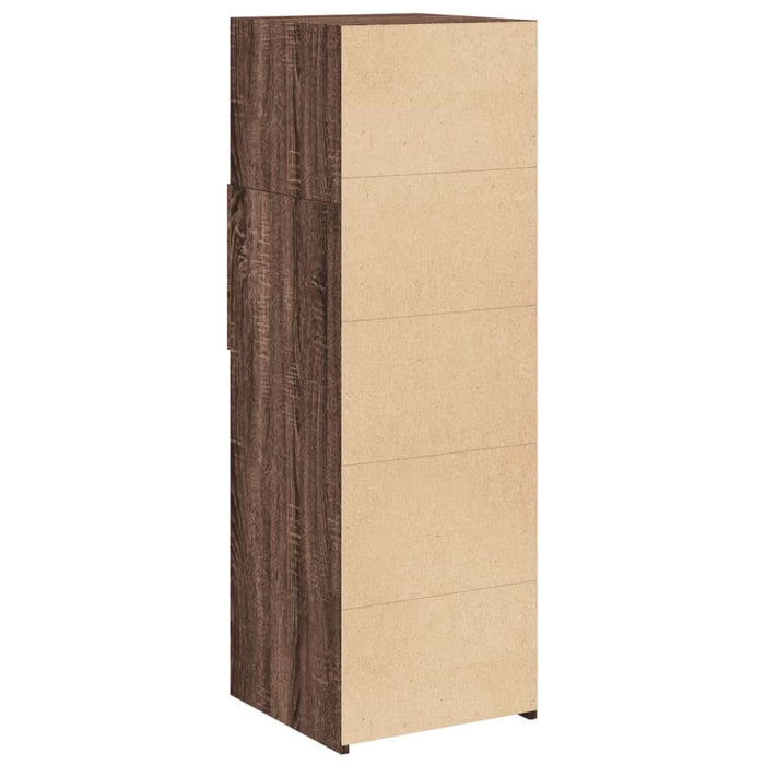 Dulap înalt, stejar maro, 40x42,5x124 cm, lemn prelucrat - WALTI WALTI