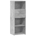 Dulap înalt, gri beton, 45x42,5x124 cm, lemn prelucrat - WALTI WALTI