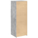 Dulap înalt, gri beton, 45x42,5x124 cm, lemn prelucrat - WALTI WALTI