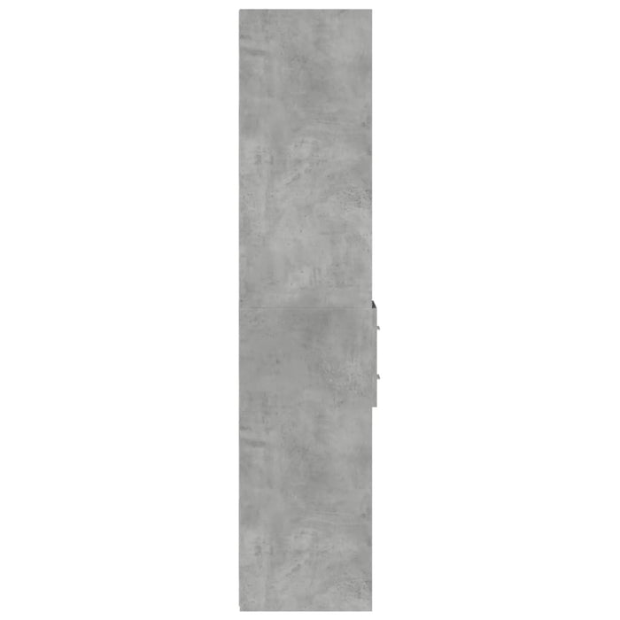 Dulap înalt, gri beton, 30x42,5x185 cm, lemn prelucrat - WALTI WALTI