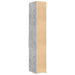 Dulap înalt, gri beton, 30x42,5x185 cm, lemn prelucrat - WALTI WALTI
