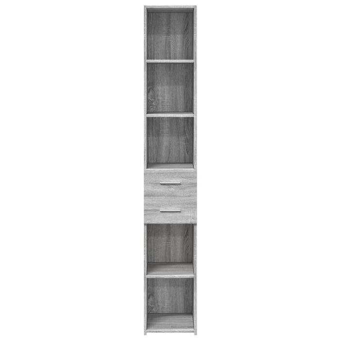 Dulap înalt, gri sonoma, 30x42,5x185 cm, lemn prelucrat - WALTI WALTI