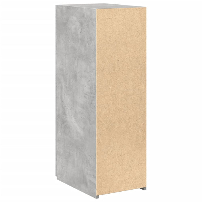 Dulap, gri beton, 30x42,5x93 cm, lemn prelucrat - WALTI WALTI