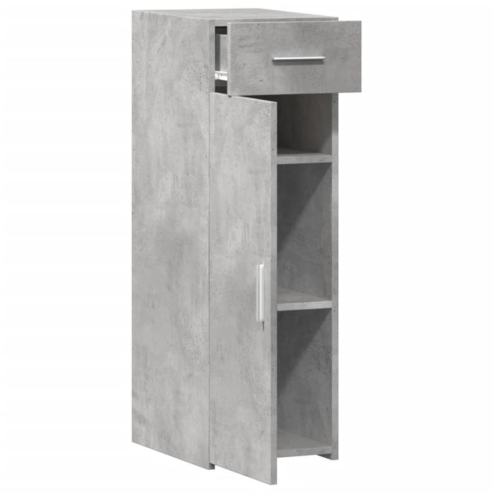 Dulap, gri beton, 30x42,5x93 cm, lemn prelucrat - WALTI WALTI