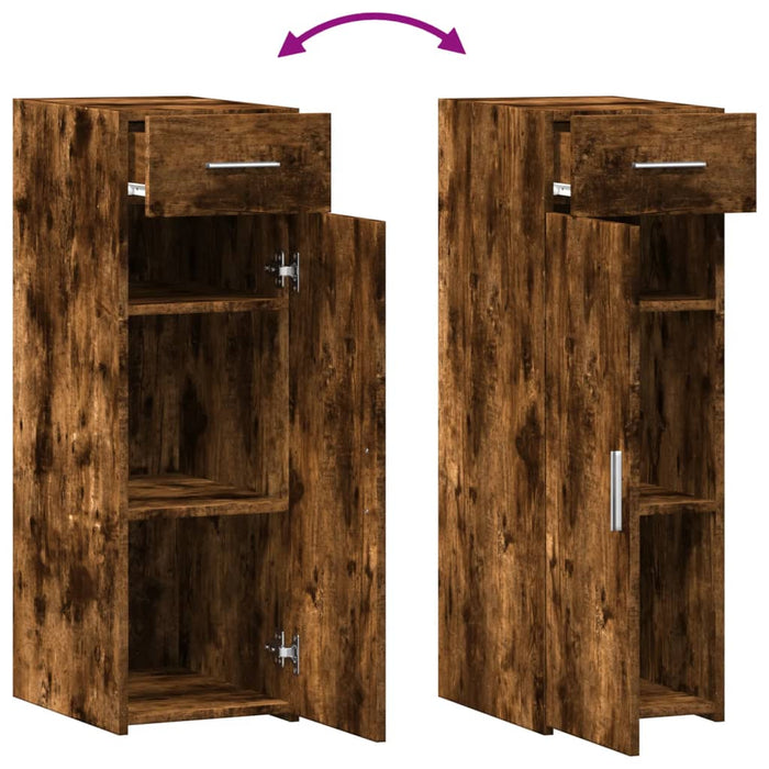 Dulap, stejar fumuriu, 30x42,5x93 cm, lemn prelucrat - WALTI WALTI
