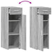 Dulap, gri sonoma, 30x42,5x93 cm, lemn prelucrat - WALTI WALTI