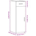 Dulap, gri sonoma, 30x42,5x93 cm, lemn prelucrat - WALTI WALTI