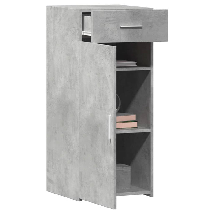 Dulap, gri beton, 40x42,5x93 cm, lemn prelucrat - WALTI WALTI