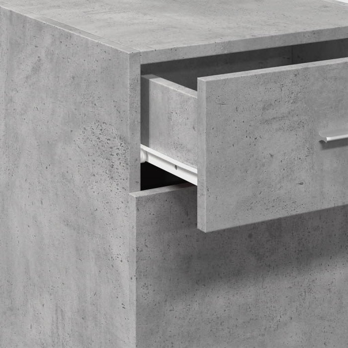 Dulap, gri beton, 40x42,5x93 cm, lemn prelucrat - WALTI WALTI