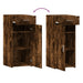 Dulap, stejar fumuriu, 40x42,5x93 cm, lemn prelucrat - WALTI WALTI
