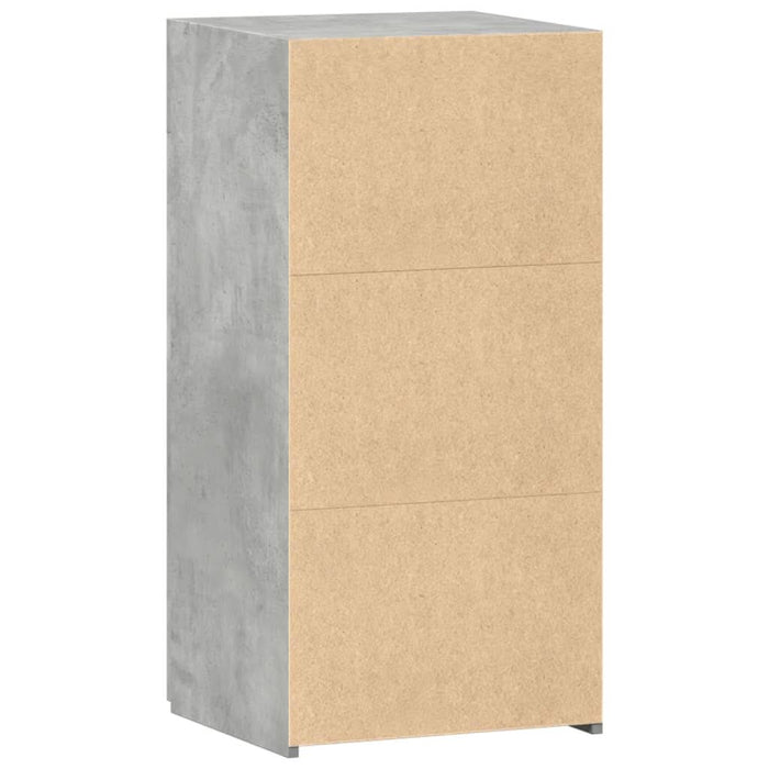 Dulap, gri beton, 45x42,5x93 cm, lemn prelucrat - WALTI WALTI