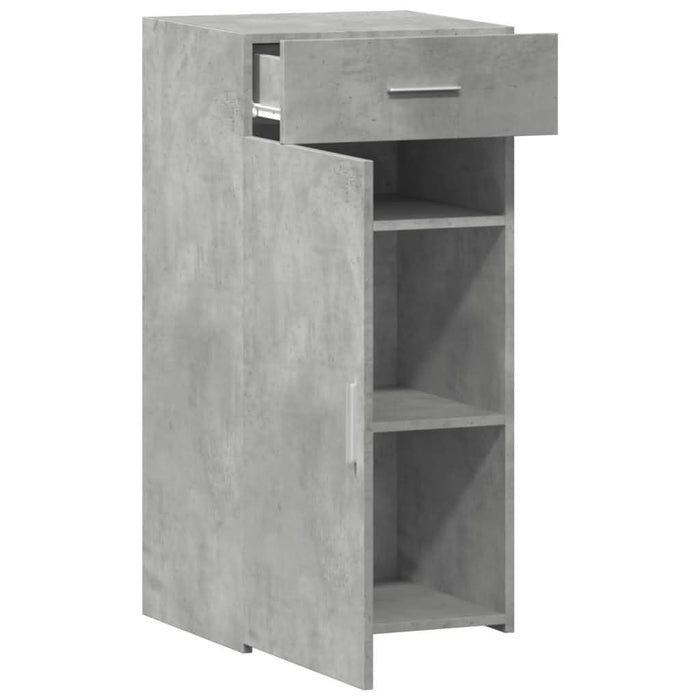 Dulap, gri beton, 45x42,5x93 cm, lemn prelucrat - WALTI WALTI
