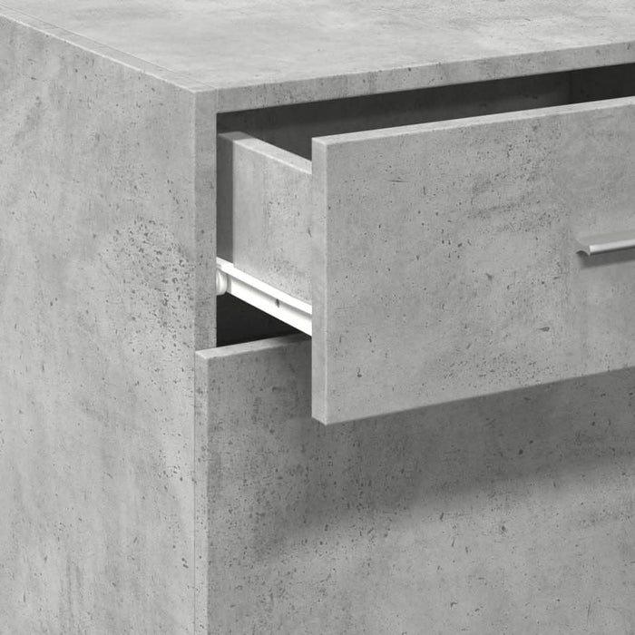 Dulap, gri beton, 45x42,5x93 cm, lemn prelucrat - WALTI WALTI