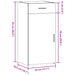 Dulap, stejar afumat, 45x42,5x93 cm, lemn prelucrat - WALTI WALTI