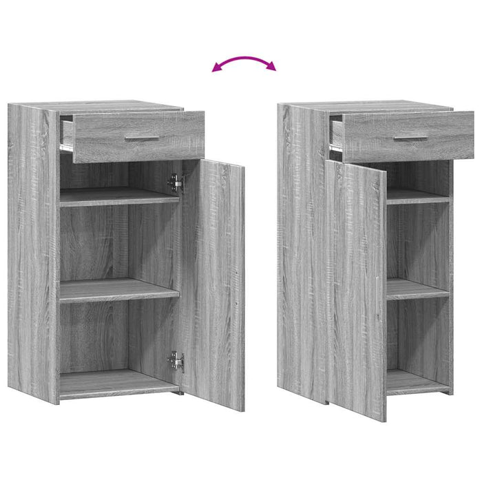 Dulap, sonoma gri, 45x42,5x93 cm, lemn prelucrat - WALTI WALTI