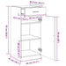 Dulap, sonoma gri, 45x42,5x93 cm, lemn prelucrat - WALTI WALTI