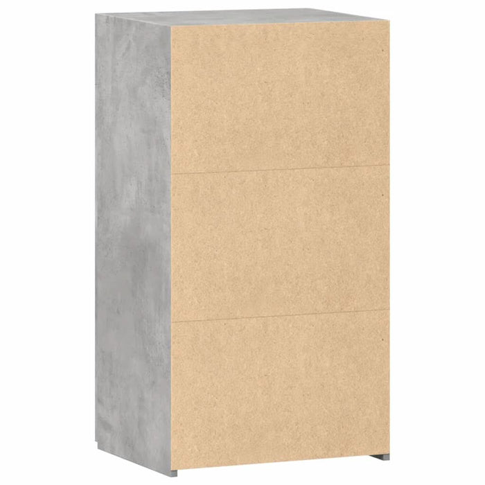 Dulap, gri beton, 50x42,5x93 cm, lemn prelucrat - WALTI WALTI