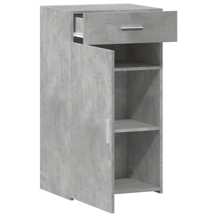 Dulap, gri beton, 50x42,5x93 cm, lemn prelucrat - WALTI WALTI