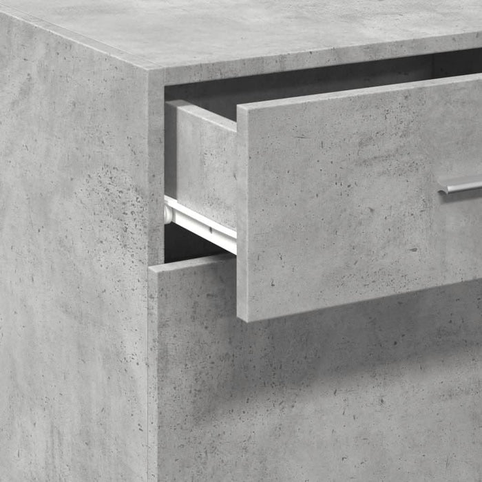Dulap, gri beton, 50x42,5x93 cm, lemn prelucrat - WALTI WALTI