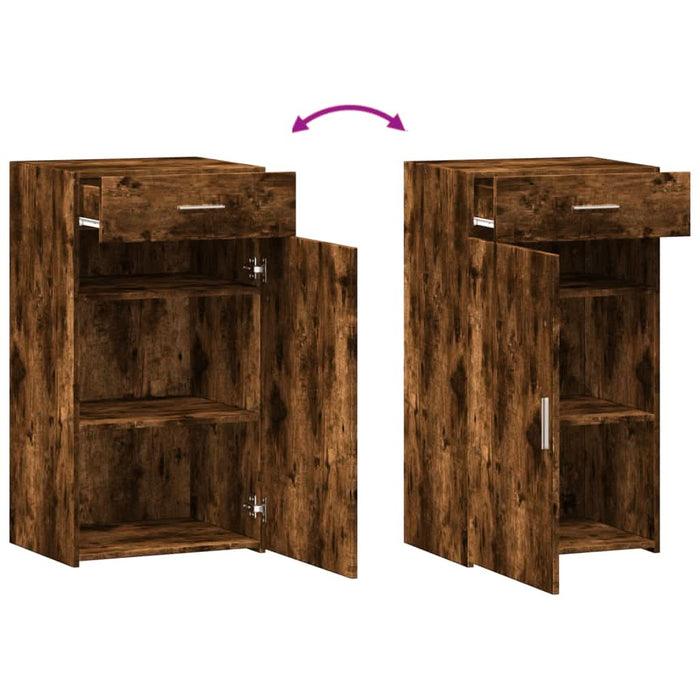 Dulap, stejar fumuriu, 50x42,5x93 cm, lemn prelucrat - WALTI WALTI