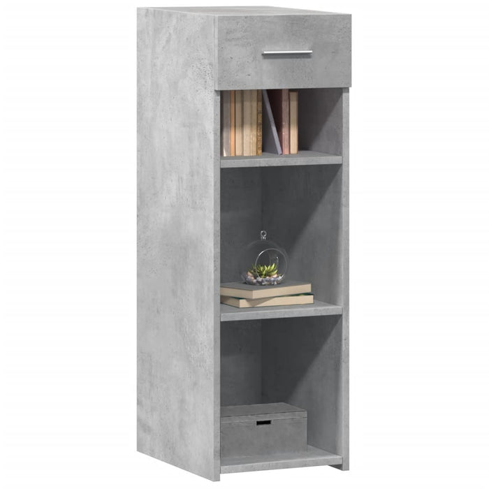 Dulap, gri beton, 30x42,5x93 cm, lemn prelucrat - WALTI WALTI