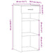 Dulap, alb, 40x42,5x93 cm, lemn prelucrat - WALTI WALTI