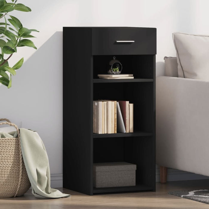 Dulap, negru, 40x42,5x93 cm, lemn prelucrat - WALTI WALTI