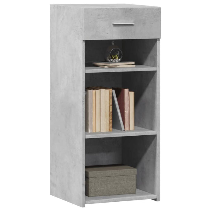 Dulap, gri beton, 40x42,5x93 cm, lemn prelucrat - WALTI WALTI