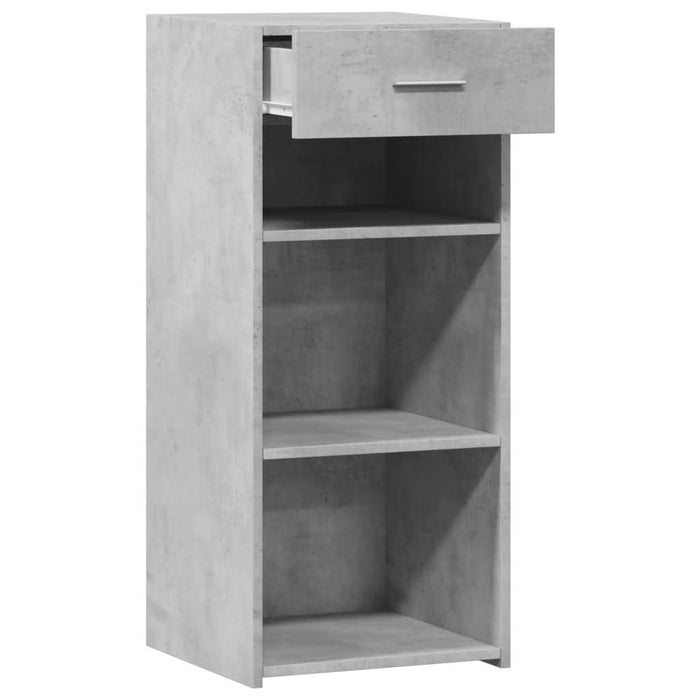 Dulap, gri beton, 40x42,5x93 cm, lemn prelucrat - WALTI WALTI