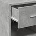 Dulap, gri beton, 40x42,5x93 cm, lemn prelucrat - WALTI WALTI