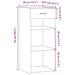 Dulap, gri beton, 40x42,5x93 cm, lemn prelucrat - WALTI WALTI