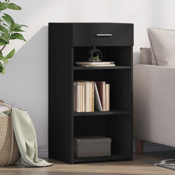 Dulap, negru, 45x42,5x93 cm, lemn prelucrat - WALTI WALTI