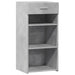 Dulap, gri beton, 45x42,5x93 cm, lemn prelucrat - WALTI WALTI