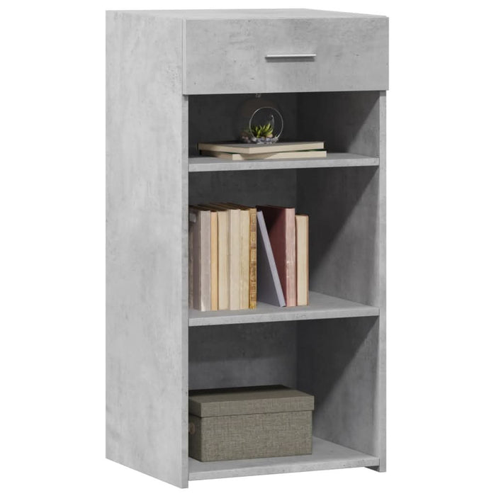 Dulap, gri beton, 45x42,5x93 cm, lemn prelucrat - WALTI WALTI