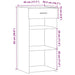 Dulap, stejar afumat, 45x42,5x93 cm, lemn prelucrat - WALTI WALTI