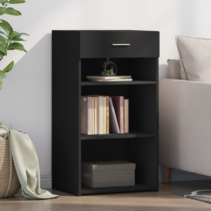Dulap, negru, 50x42,5x93 cm, lemn prelucrat WALTI