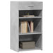 Dulap, gri beton, 50x42,5x93 cm, lemn prelucrat - WALTI WALTI