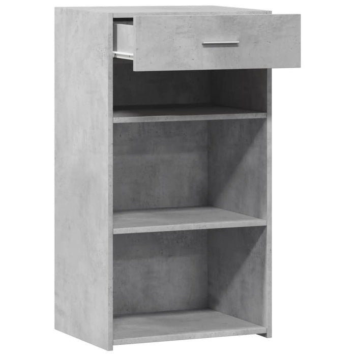 Dulap, gri beton, 50x42,5x93 cm, lemn prelucrat - WALTI WALTI