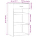 Dulap, stejar fumuriu, 50x42,5x93 cm, lemn prelucrat - WALTI WALTI