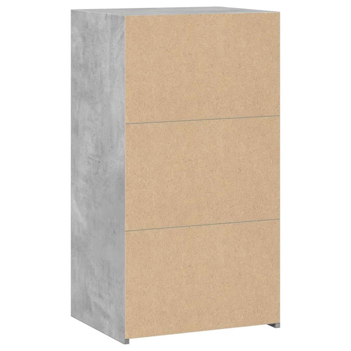 Servantă, gri beton, 50x41x93 cm, lemn compozit - WALTI WALTI