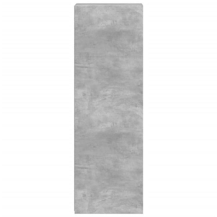 Dulap înalt, gri beton, 30x41x124 cm, lemn compozit - WALTI WALTI