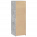 Dulap înalt, gri beton, 40x41x124 cm, lemn prelucrat - WALTI WALTI