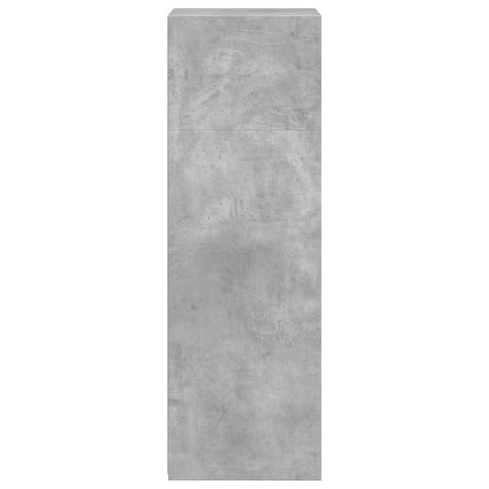 Dulap înalt, gri beton, 45x41x124 cm, lemn prelucrat - WALTI WALTI