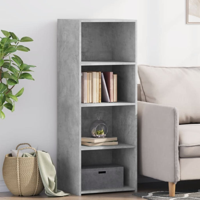 Dulap înalt, gri beton, 45x41x124 cm, lemn prelucrat - WALTI WALTI